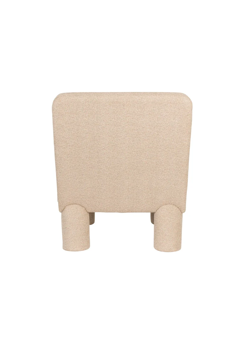 Dutchbone Loungesessel Fern – Beige, Polyester, 86 × 65 × 80 cm