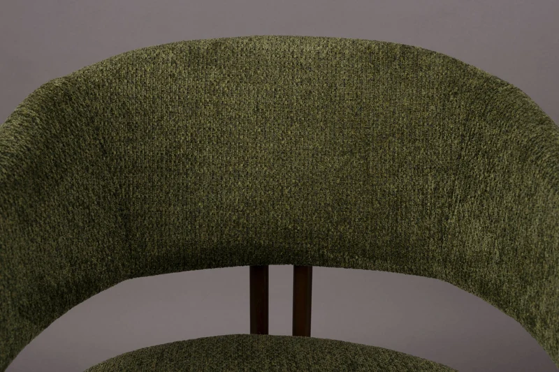 Dutchbone Stuhl Naida – Grün, Eukalyptus-Sperrholz, 58,5 × 56,5 × 78,5 cm, 2er-Set
