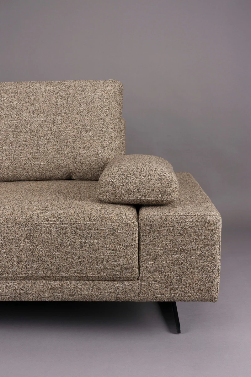 Dutchbone Sofa Shelly Cinnamon Left Chaise Longue – Braun, Polyester, 183,5 × 308 × 90 cm