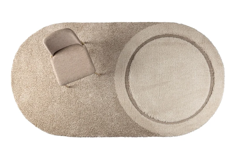 Zuiver Teppich Spark 160 × 300 cm – Beige, Wolle