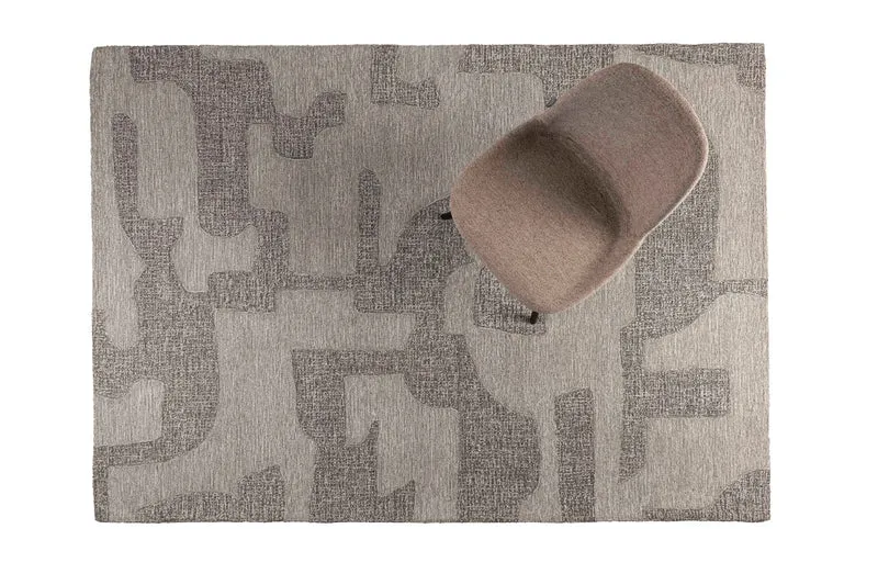 Zuiver Teppich Frantic 160 × 230 – Grau, Wolle