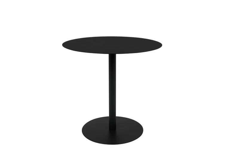 Zuiver Beistelltisch Snow Black Round S – Stahl, 35 × 35 × 45 cm