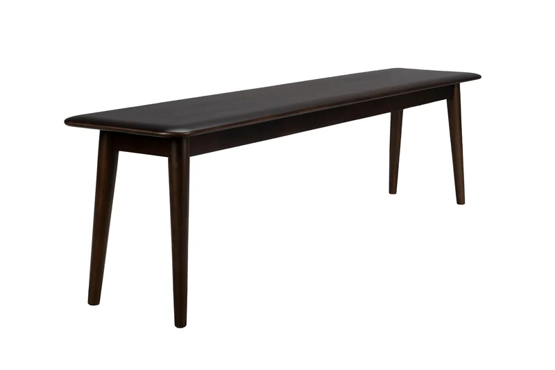 Dutchbone Bank Elroy – Braun, Gummibaumholz, 35 × 160 × 46 cm