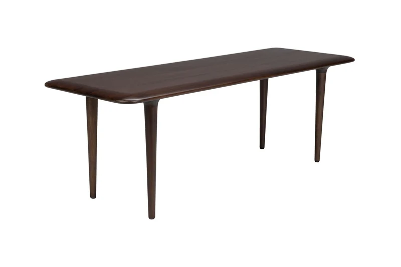 Dutchbone Couchtisch Elroy L – Braun, Gummibaumholz, 110 × 38 × 38 cm