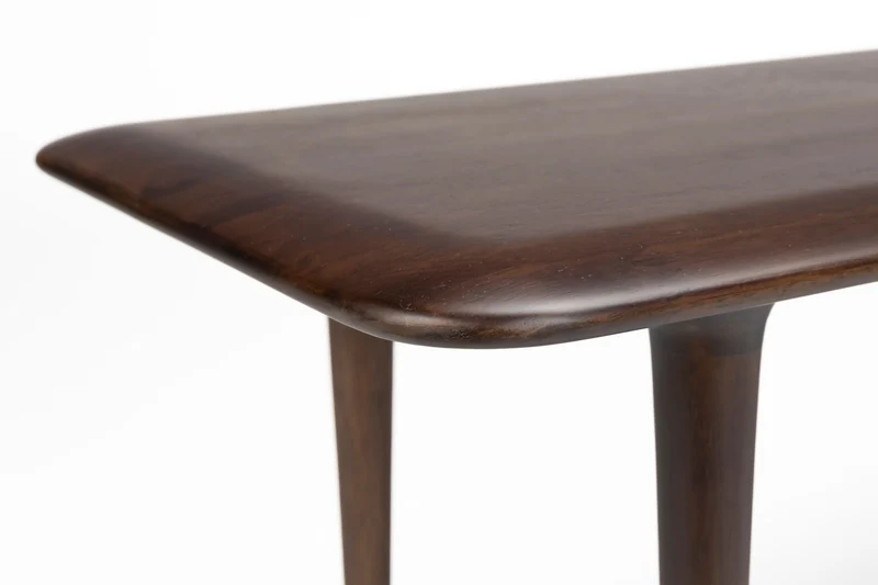 Dutchbone Couchtisch Elroy L – Braun, Gummibaumholz, 110 × 38 × 38 cm