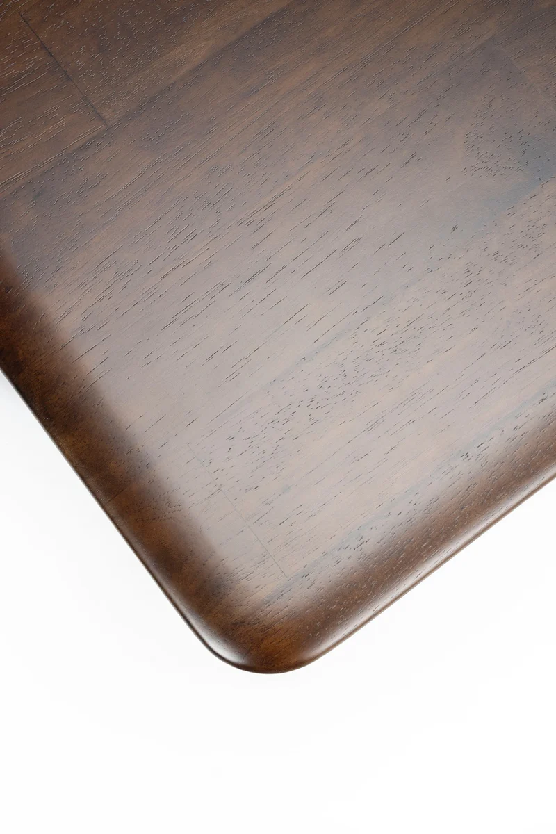 Dutchbone Couchtisch Elroy Square – Braun, Gummibaumholz, 70 × 70 × 33 cm