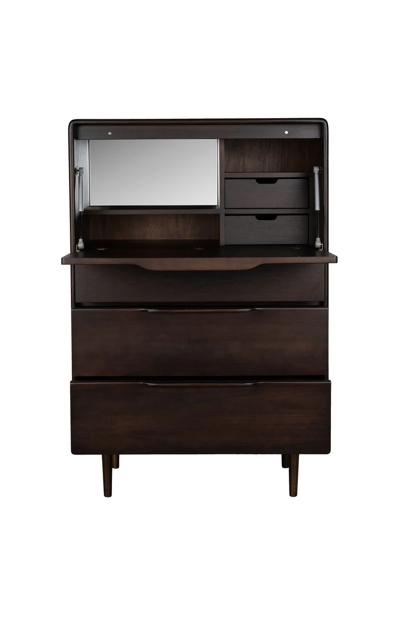 Dutchbone Schrank Elroy – Braun, Akazienholz, 45 × 80 × 120 cm