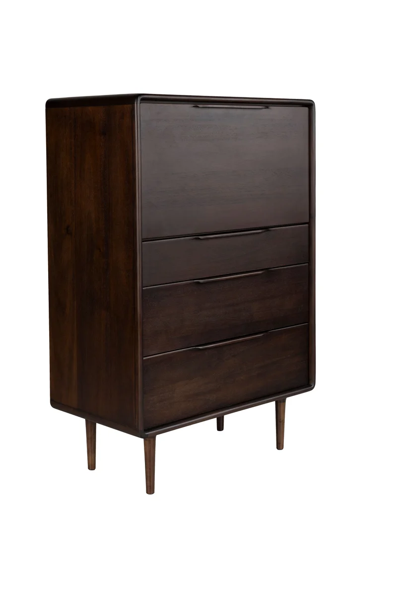 Dutchbone Schrank Elroy – Braun, Akazienholz, 45 × 80 × 120 cm