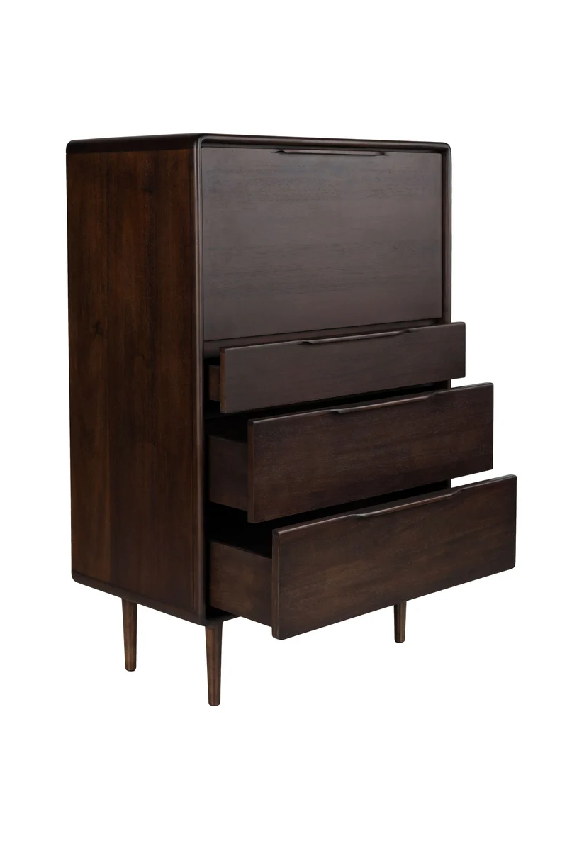 Dutchbone Schrank Elroy – Braun, Akazienholz, 45 × 80 × 120 cm