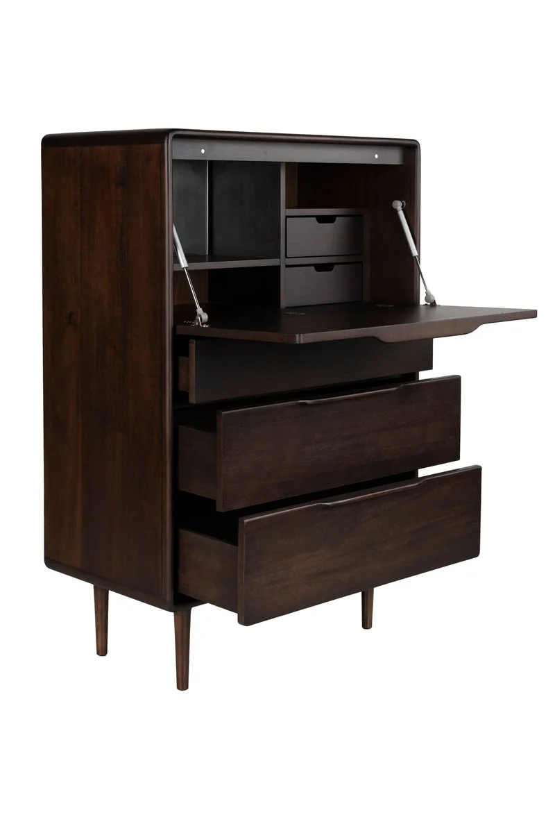 Dutchbone Schrank Elroy – Braun, Akazienholz, 45 × 80 × 120 cm