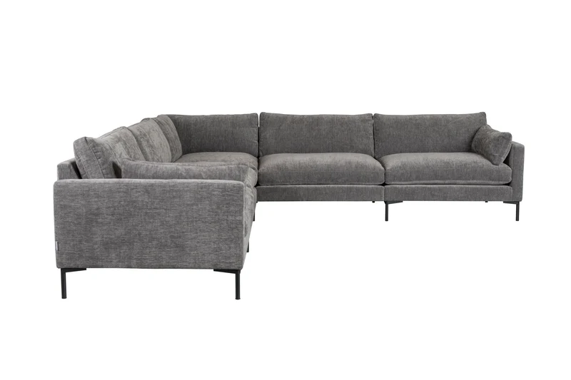 Zuiver Sofa Summer 7-Sitzer – Anthrazit, Stoff, 31,8 × 318 × 82 cm