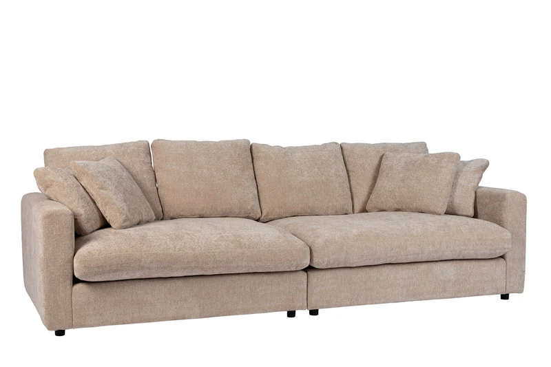 Zuiver Sofa Sense 3-Sitzer Nature Soft – Stoff, 113 × 266 × 85 cm