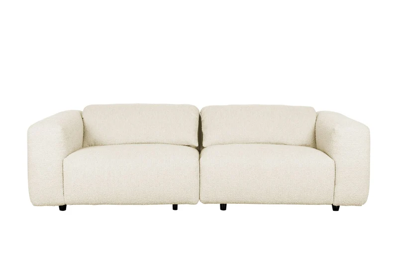 Zuiver Sofa Wings 3-Sitzer – Natur, Polypropylen, 101 × 260 × 72 cm