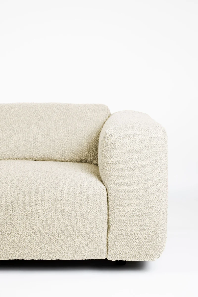 Zuiver Sofa Wings 3-Sitzer – Natur, Polypropylen, 101 × 260 × 72 cm