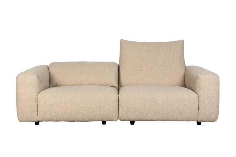 Zuiver Sofa Wings 3-Sitzer Caramel – Braun, Stoff, 101 × 260 × 72 cm