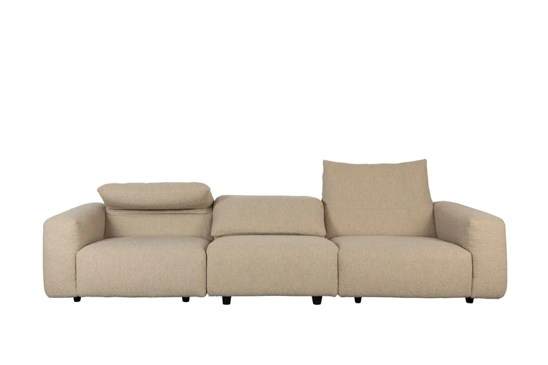 Zuiver Sofa Wings 4,5-Sitzer Caramel – Braun, Polypropylen, 101 × 355 × 72 cm