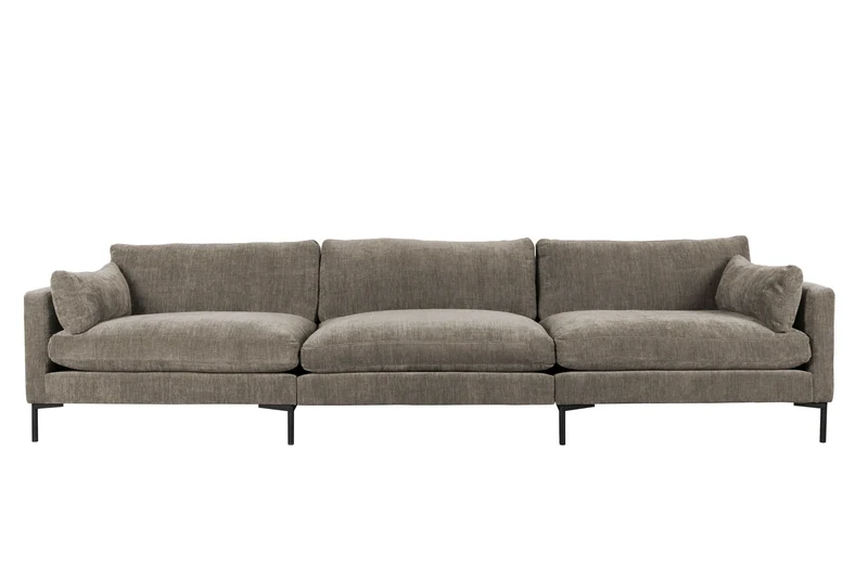Zuiver Sofa Summer 4,5-Sitzer Coffee – Stoff, 101 × 335 × 82 cm