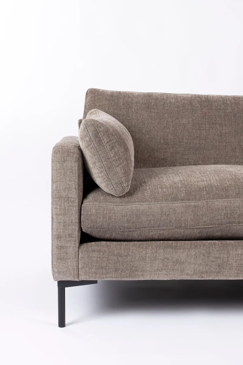 Zuiver Sofa Summer 7-Sitzer Coffee – Stoff, 318 × 318 × 82 cm