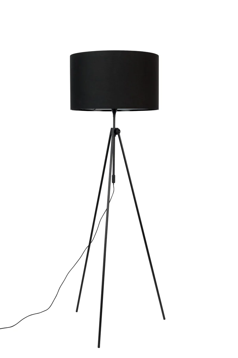 Zuiver Stehleuchte Lesley – Schwarz, Eisen, 58 × 58 × 153 cm