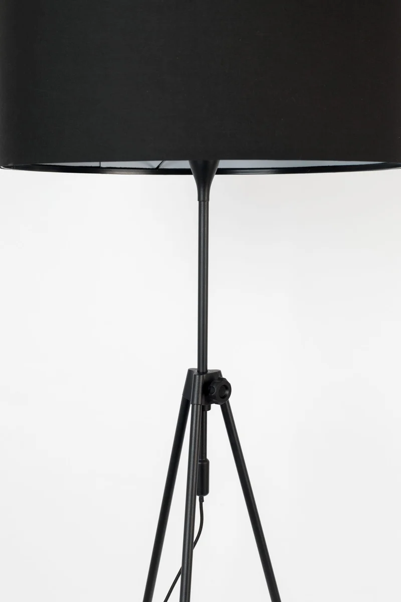 Zuiver Stehleuchte Lesley – Schwarz, Eisen, 58 × 58 × 153 cm