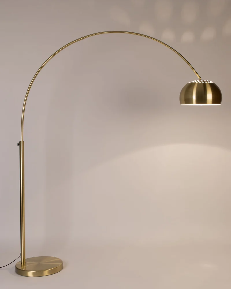 Zuiver Stehleuchte Metal Bow – Messing, 158 × 39 × 190 cm