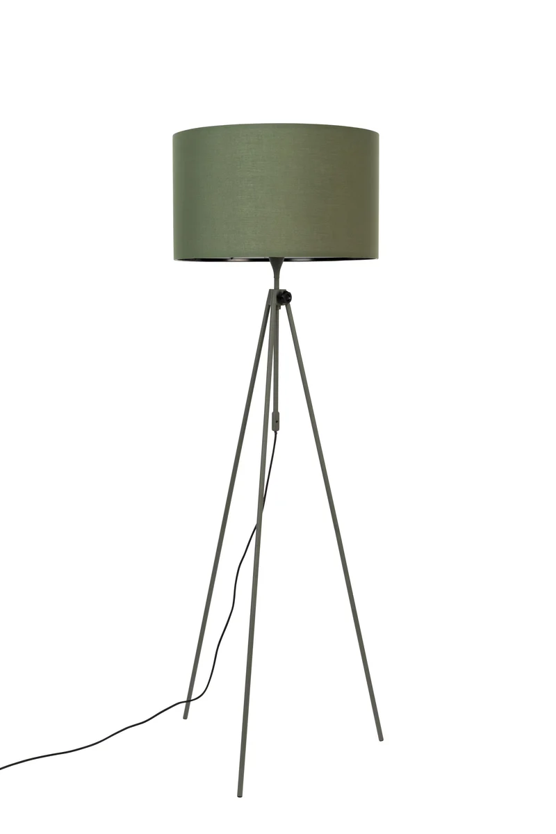 Zuiver Stehleuchte Lesley – Grün, Eisen, 59 × 59 × 154 cm