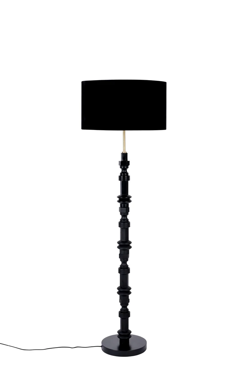 Zuiver Stehleuchte Totem – Schwarz, Aluminium, 46 × 46 × 148 cm