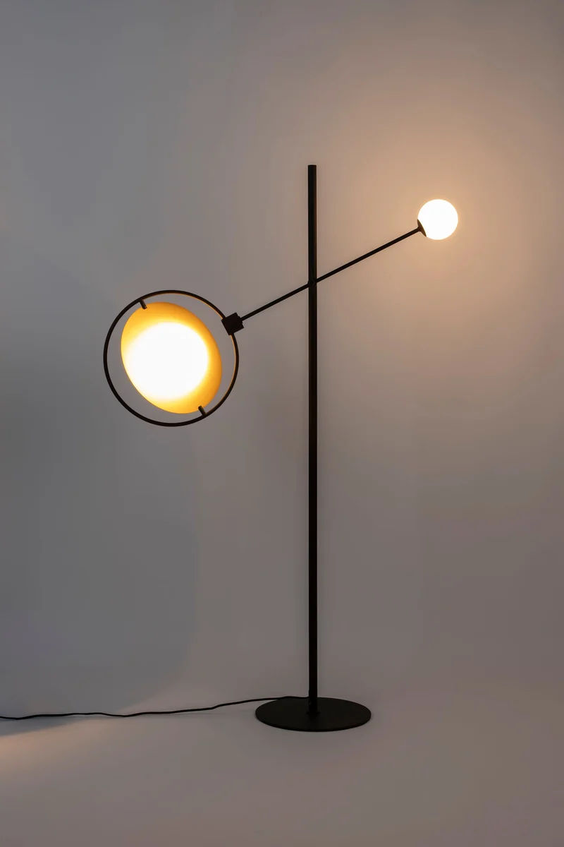 Zuiver Stehleuchte Sirius – Schwarz, Eisen, 30 × 97 × 141 cm