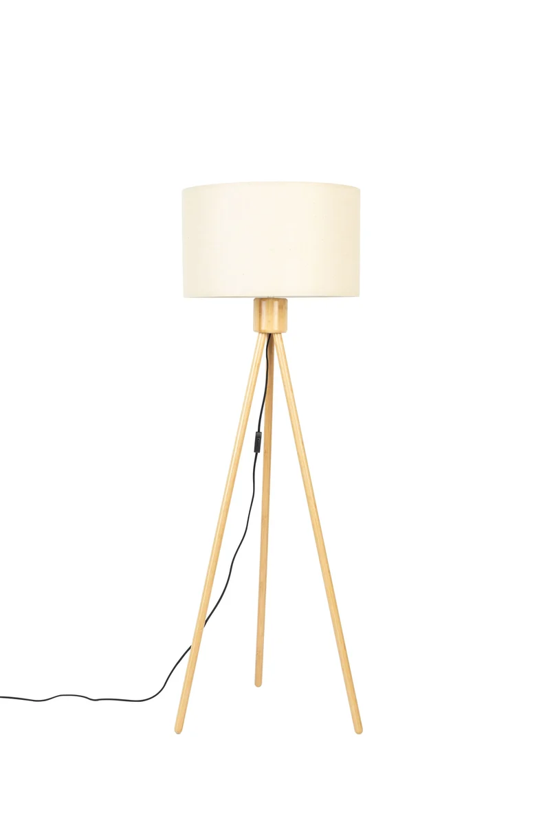 Zuiver Stehleuchte Fan Bamboo – Weiß, 50 × 50 × 155 cm