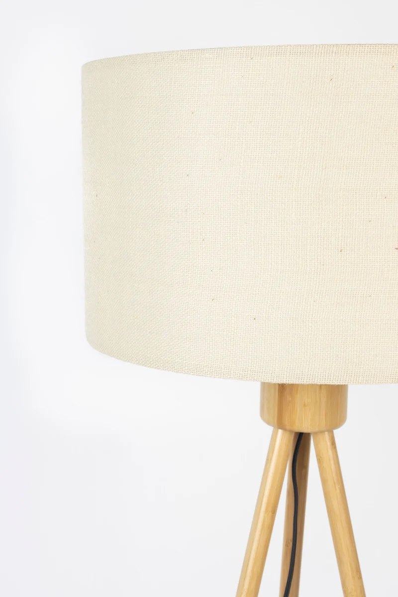 Zuiver Stehleuchte Fan Bamboo – Weiß, 50 × 50 × 155 cm