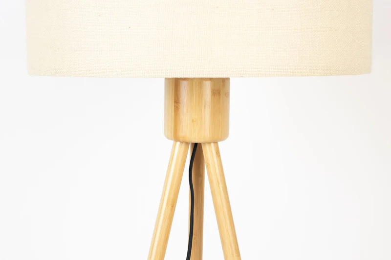 Zuiver Stehleuchte Fan Bamboo – Weiß, 50 × 50 × 155 cm