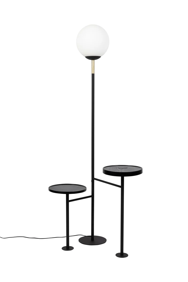 Zuiver Stehleuchte Orion Charge – Schwarz, Glas, 25 × 58 × 163 cm
