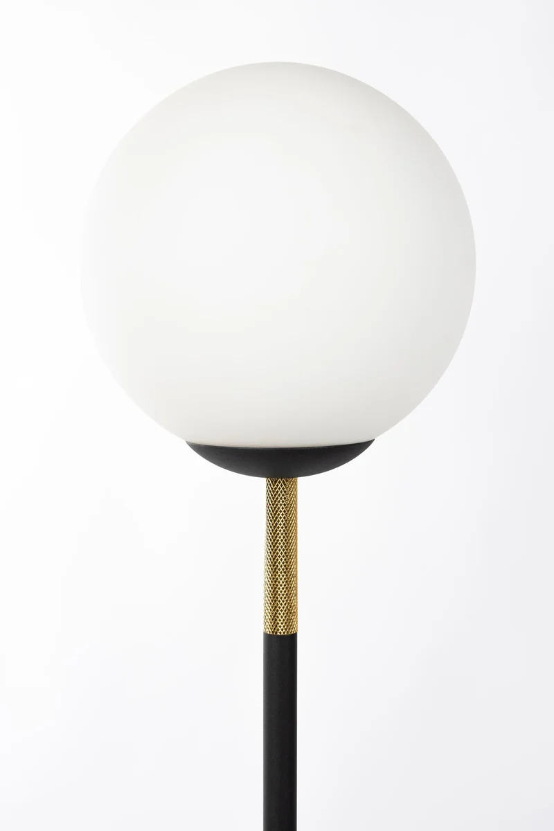 Zuiver Stehleuchte Orion Charge – Schwarz, Glas, 25 × 58 × 163 cm