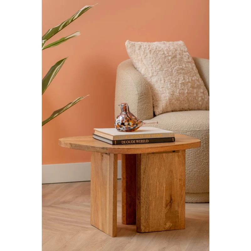Leitmotiv Couchtisch Organic – Mangoholz Natur, Höhe ca. 38 cm