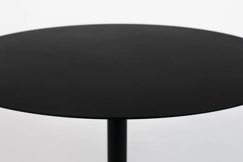 Zuiver Beistelltisch Snow Black Round M – Stahl, 60 × 60 × 40 cm