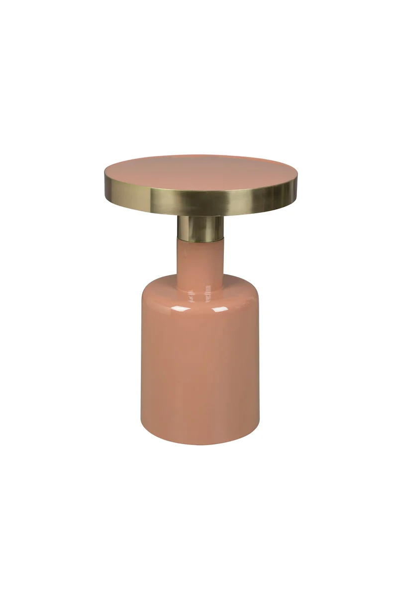 Zuiver Beistelltisch Glam – Pink, Metall, 36 × 36 × 51 cm