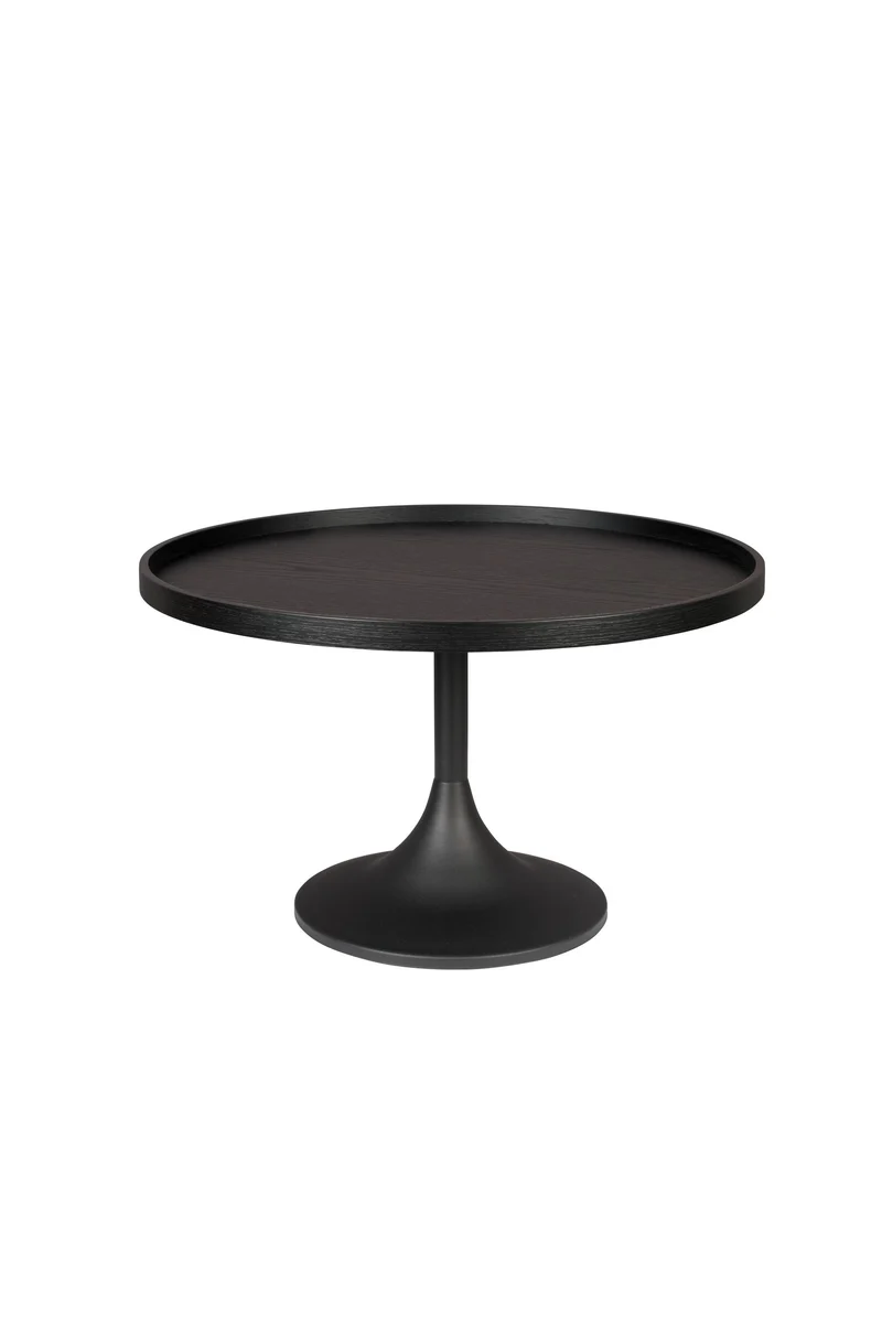 Zuiver Couchtisch Jason – Schwarz, Holz, 69 × 69 × 42 cm