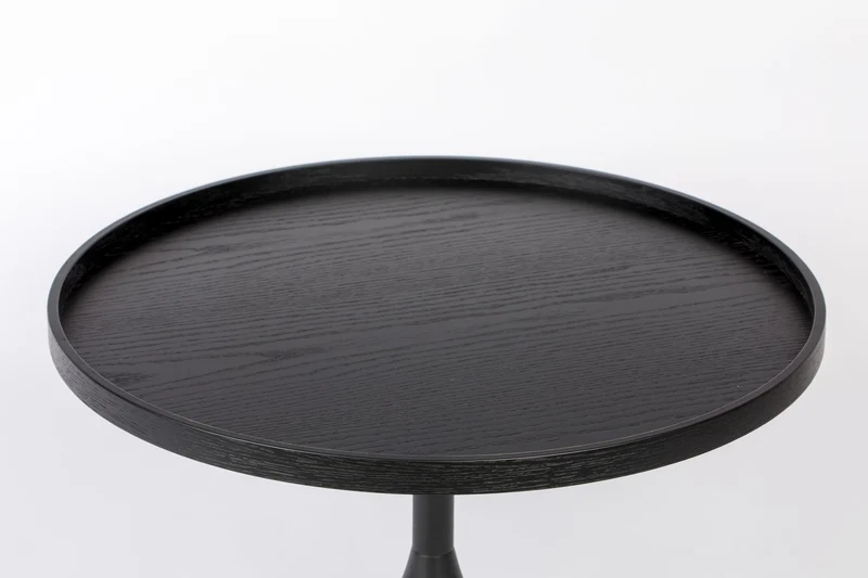 Zuiver Couchtisch Jason – Schwarz, Holz, 69 × 69 × 42 cm