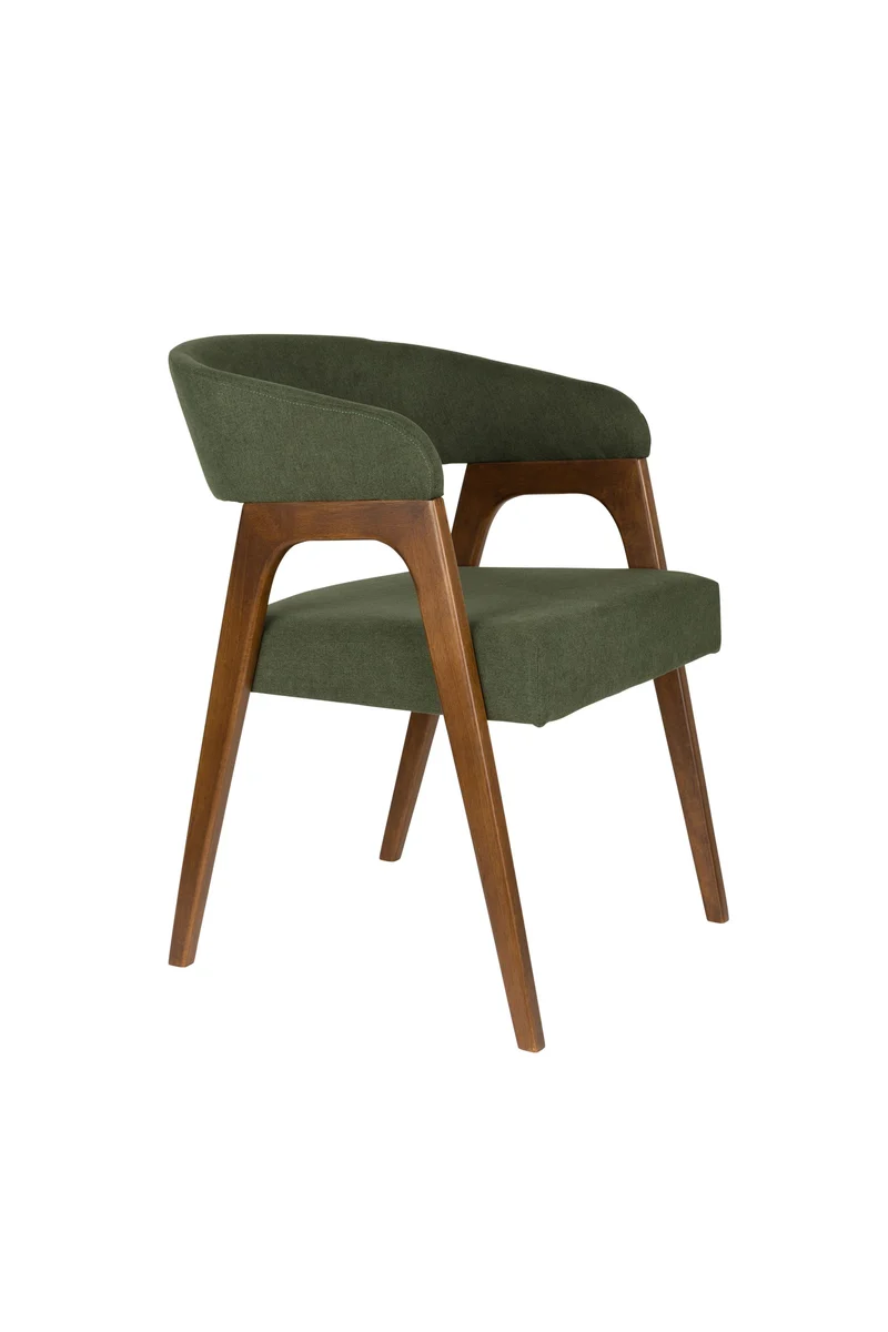 Dutchbone Sessel Adamello – Grün, Stoff, 58 × 54,5 × 74 cm, 2er-Set