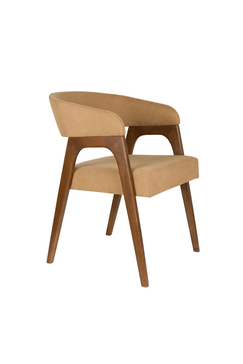 Dutchbone Sessel Adamello – Beige, Stoff, 58 × 54,5 × 74 cm, 2er-Set