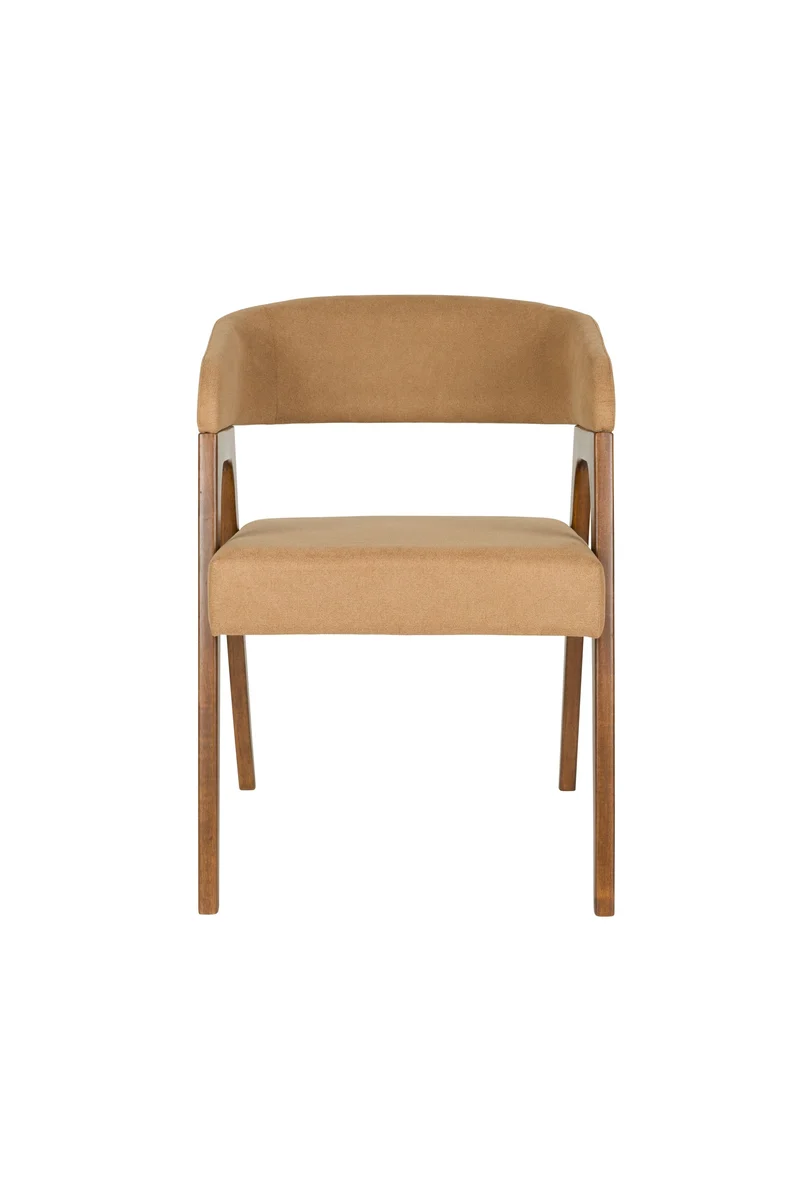 Dutchbone Sessel Adamello – Beige, Stoff, 58 × 54,5 × 74 cm, 2er-Set