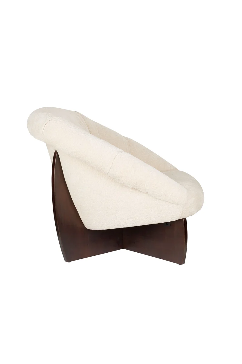 Dutchbone Loungesessel Emilius – Beige, Stoff, 96 × 94 × 80 cm