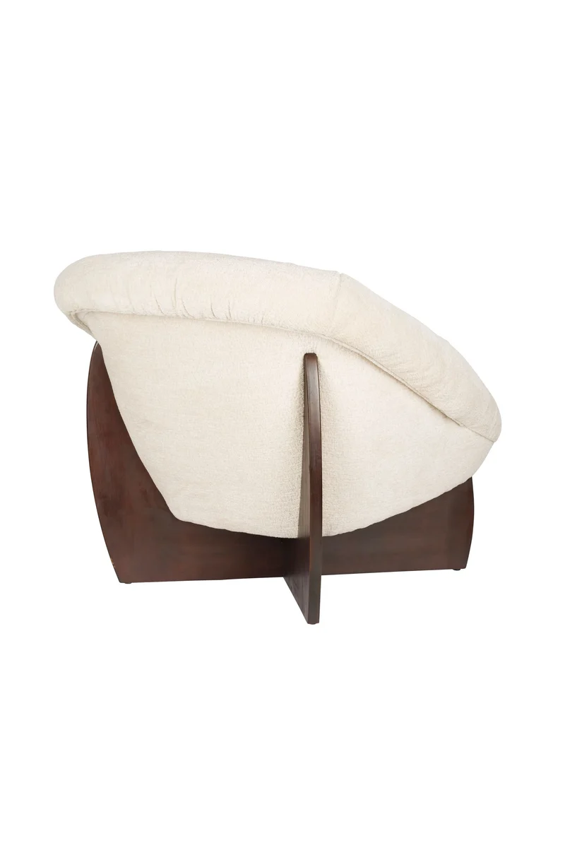 Dutchbone Loungesessel Emilius – Beige, Stoff, 96 × 94 × 80 cm