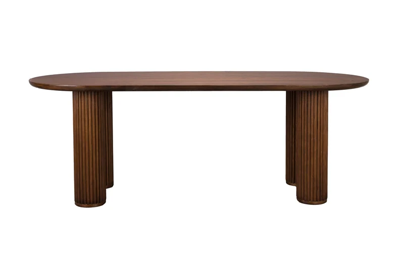 Dutchbone Esstisch Dean – Braun, Massives Eichenholz, 220 × 90 × 76 cm