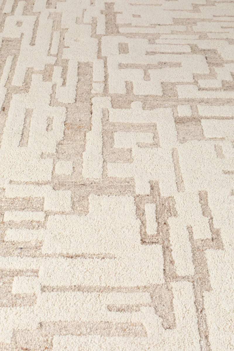 Zuiver Teppich Hills 160 × 230 cm – Beige, Wolle