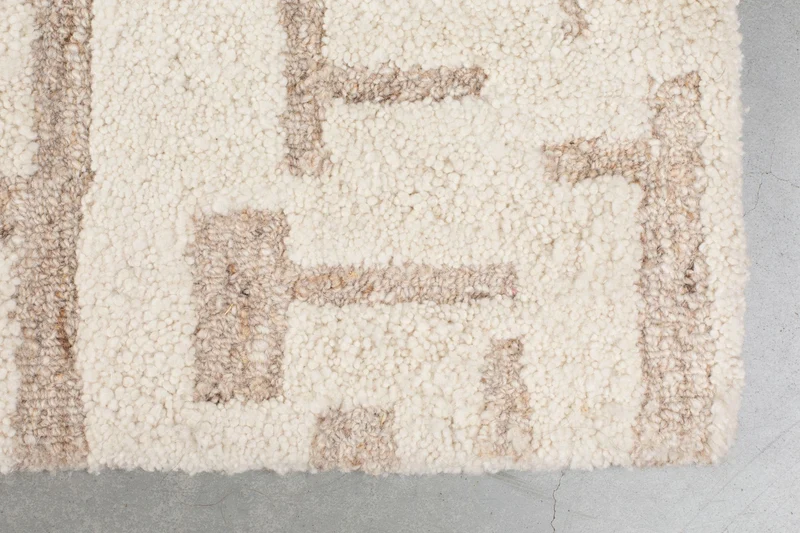 Zuiver Teppich Hills 200 × 300 cm – Beige, Wolle