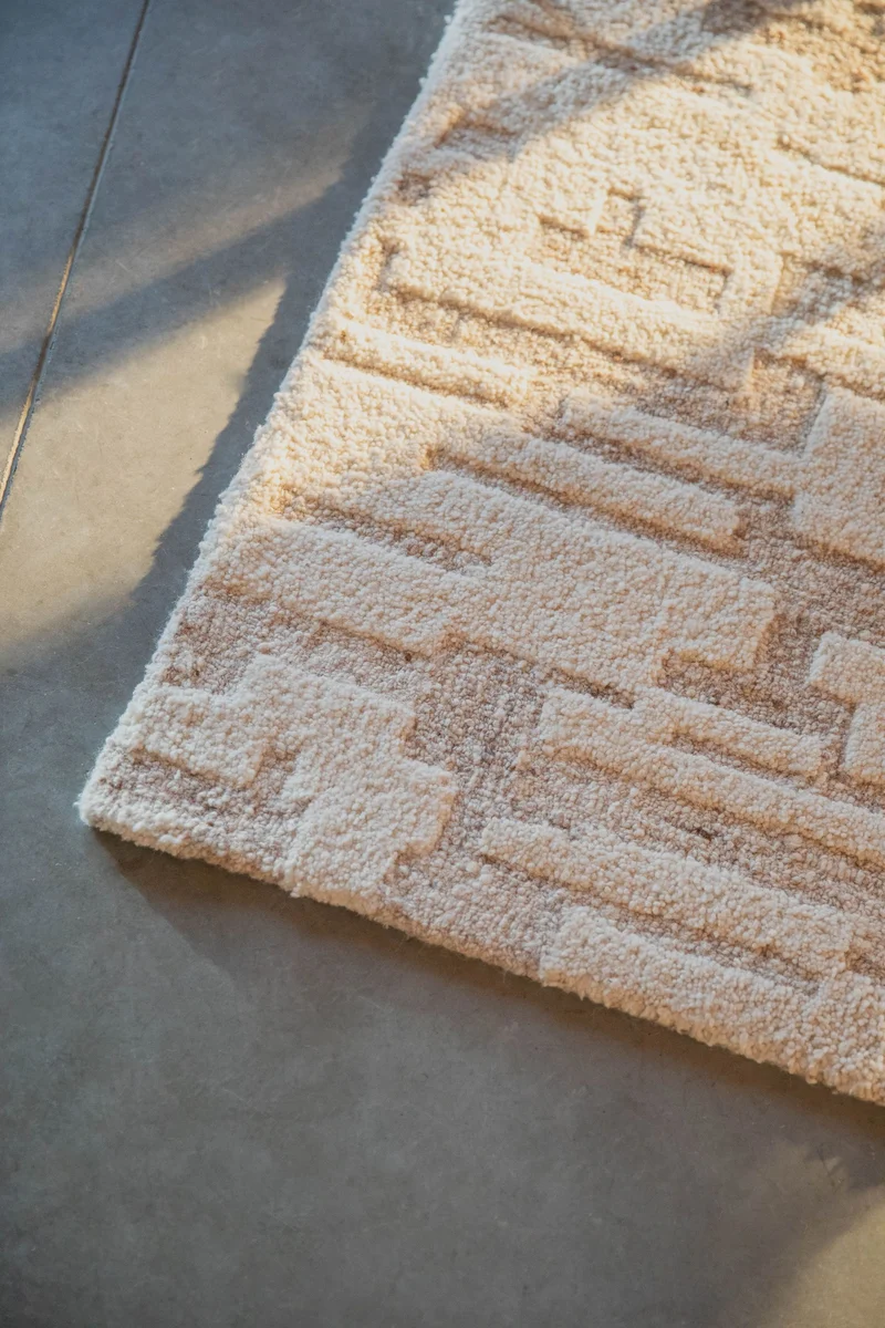 Zuiver Teppich Hills 200 × 300 cm – Beige, Wolle