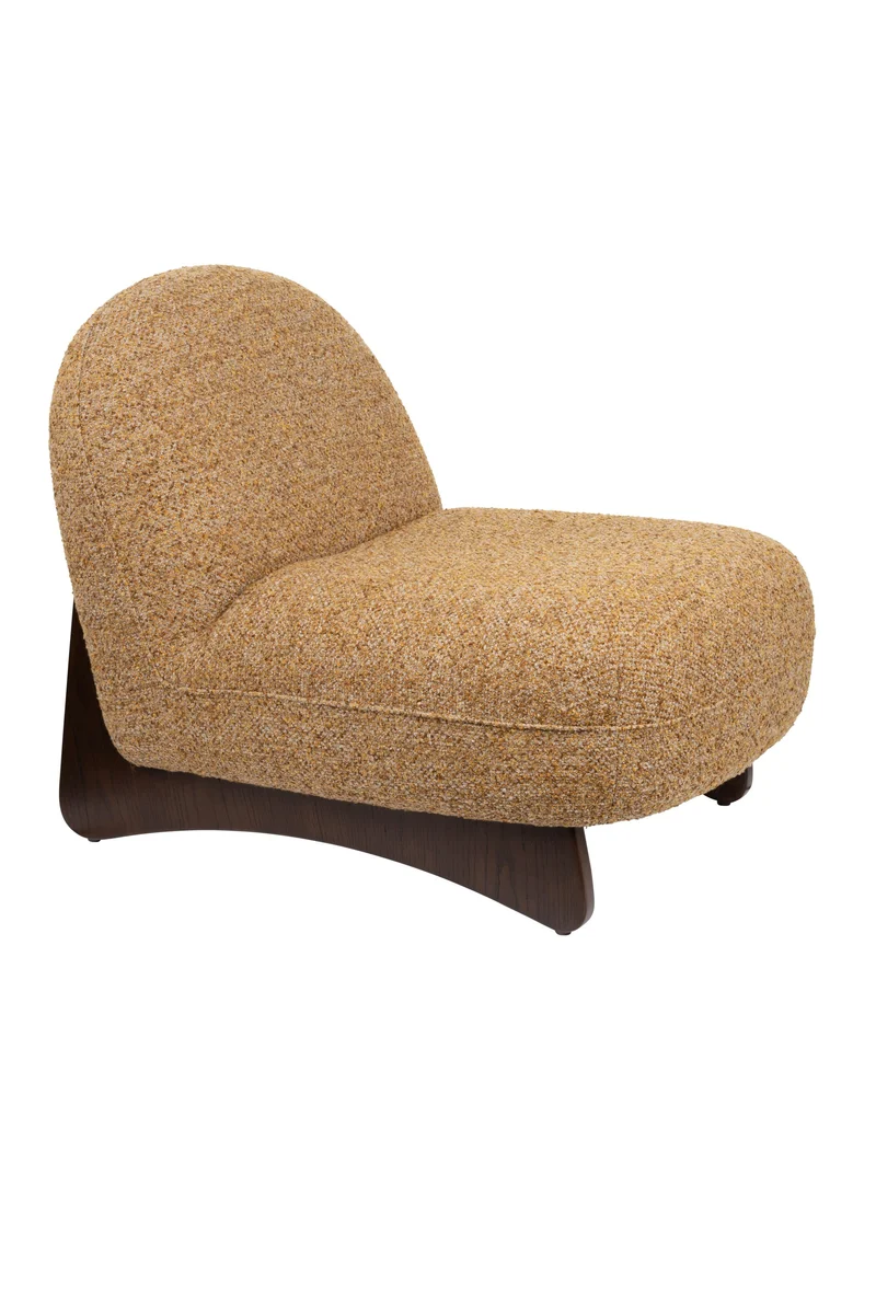 Dutchbone Loungesessel Loom – Braun, Polyester, 91 × 72 × 74 cm