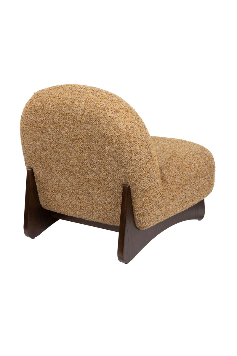 Dutchbone Loungesessel Loom – Braun, Polyester, 91 × 72 × 74 cm