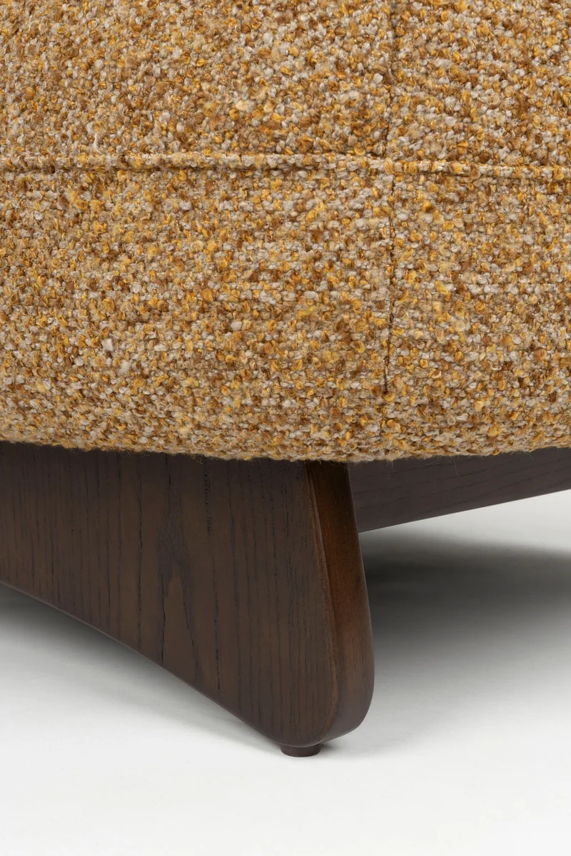 Dutchbone Loungesessel Loom – Braun, Polyester, 91 × 72 × 74 cm